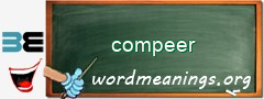 WordMeaning blackboard for compeer